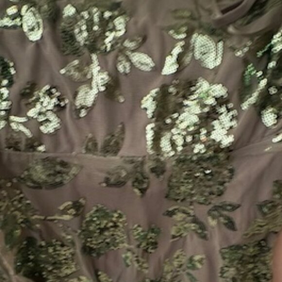 stunning green embellished dress - Picture 3 of 5